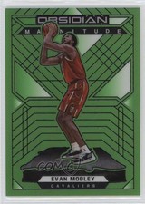 2021-22 Panini Obsidian Magnitude Electric Etch Green Flood Evan Mobley #17 0mn9