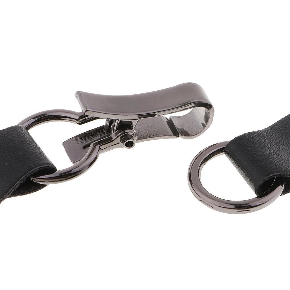 1 Set Sew on Leather Sewing Buckle with Metal Clasp Hooks - Image 2 of 3