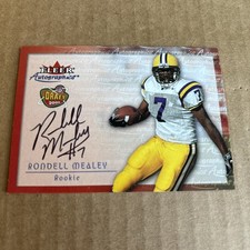 2000 Fleer Autographics AUTO ROOKIE Rondell Mealey RC Football Card (f8). rookie card picture