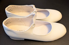 Capezio Women s White Tap Dance Shoes w/ Tap Plates, Size 8M, MPN 625