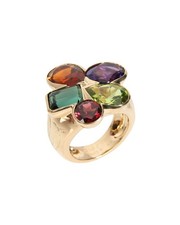 Christian Dior Asymmetrical 18K Diamond Mix Ring Authentic Pre-Loved Women's