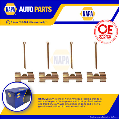 Brake Pad Fitting Kit Front NFK1433 NAPA Genuine Top Quality Guaranteed New