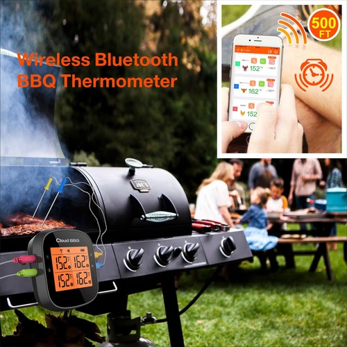 500FT Digital Meat Thermometer with Multy Probes Bluetooth for Smoker Grillin... - Picture 3 of 9