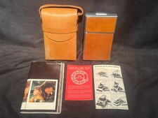 Vtg Polaroid SX-70 Land Camera TESTED WORKING w/ Leather Case Original Paperwork