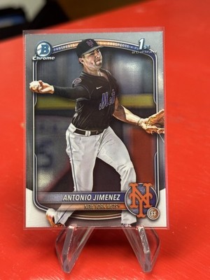 ANTONIO JIMENEZ 2025 BOWMAN DRAFT 1ST CHROME PROSPECT METS