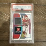 🔥 2021 National Treasures Clyde Edwards-Helaire Patch 1/1 PSA 8 🔥