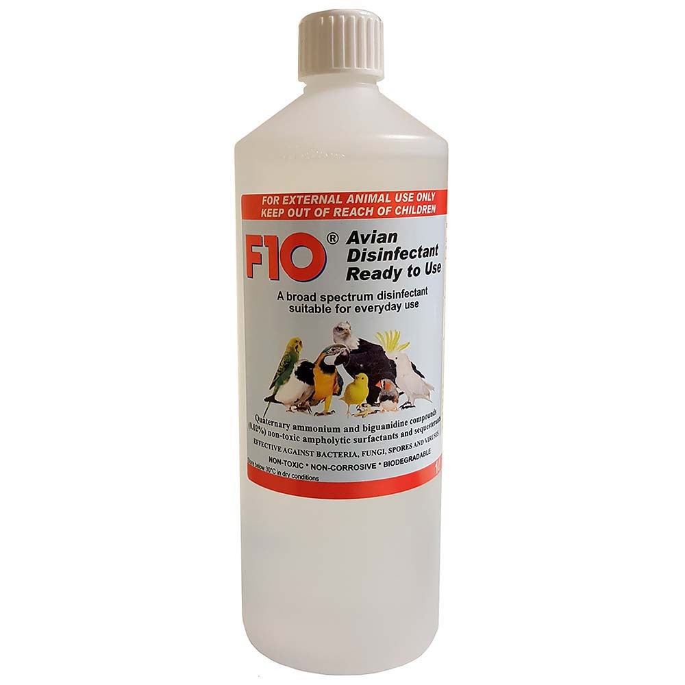 F10 Avian Disinfectant RTU Refill (No Spray Top) - 1 Litre