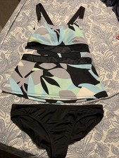Nike Ladies Tankini Swim Suit Set Size Large