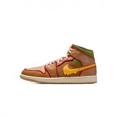 [IB7403-224] Men's Jordan 1 Mid SE 'Cheesburger'