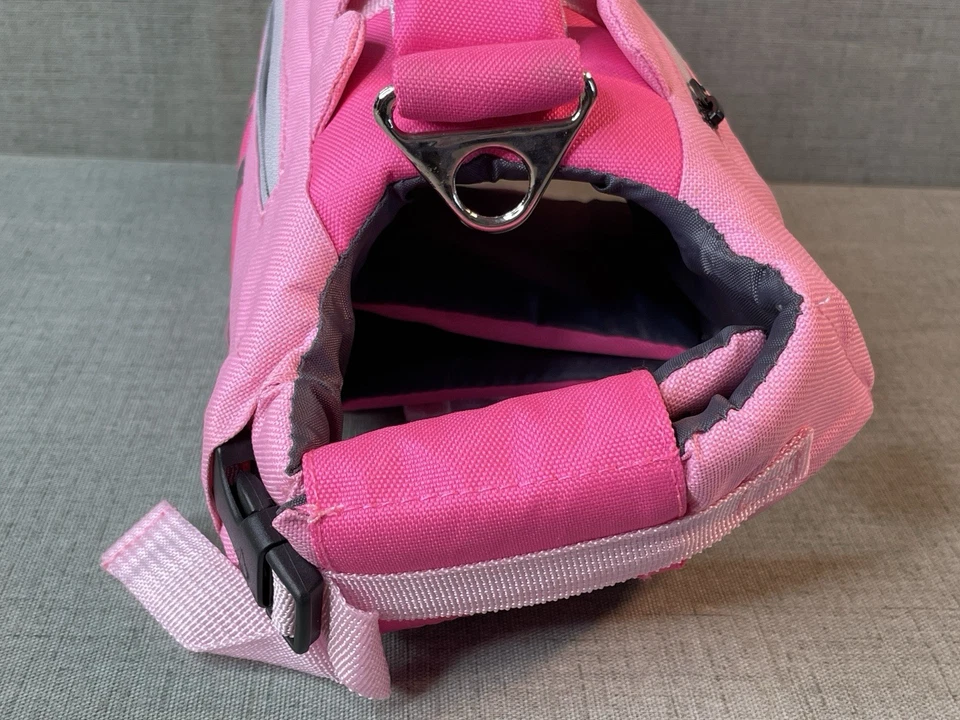 Animal Life Jacket Safety Dog Vest with Rescue Handle for Swimming Size XS Pink Foto 3 de 4