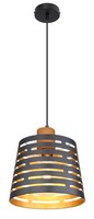 Globo H Ablona HäNgeleuchte Metall Schwarz Matt, 1X E27, 120 Cm, Rund, HöHenvers