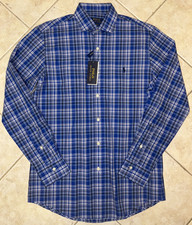 Ralph Lauren Mens S 15 Classic Fit Plaid Stretch Poplin Shirt L/S Shirt NWT