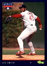Lee Smith 1993 Classic #T87 St. Louis Cardinals FREE SHIPPING AutographDen
