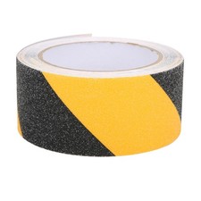 Image of PVC Black Yellow Non Slip Tape Frosted Floor Warning Adhesive Tapes 50mm X NEW