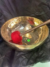 Super large 10" Deep sound Healing Yoga handmade Singing Bowl