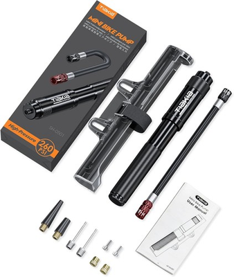 #ad Tiakia Mini Bike PumpPortable Compact Bicycle PumpHigh Pressure Frame Pump ... $14.50