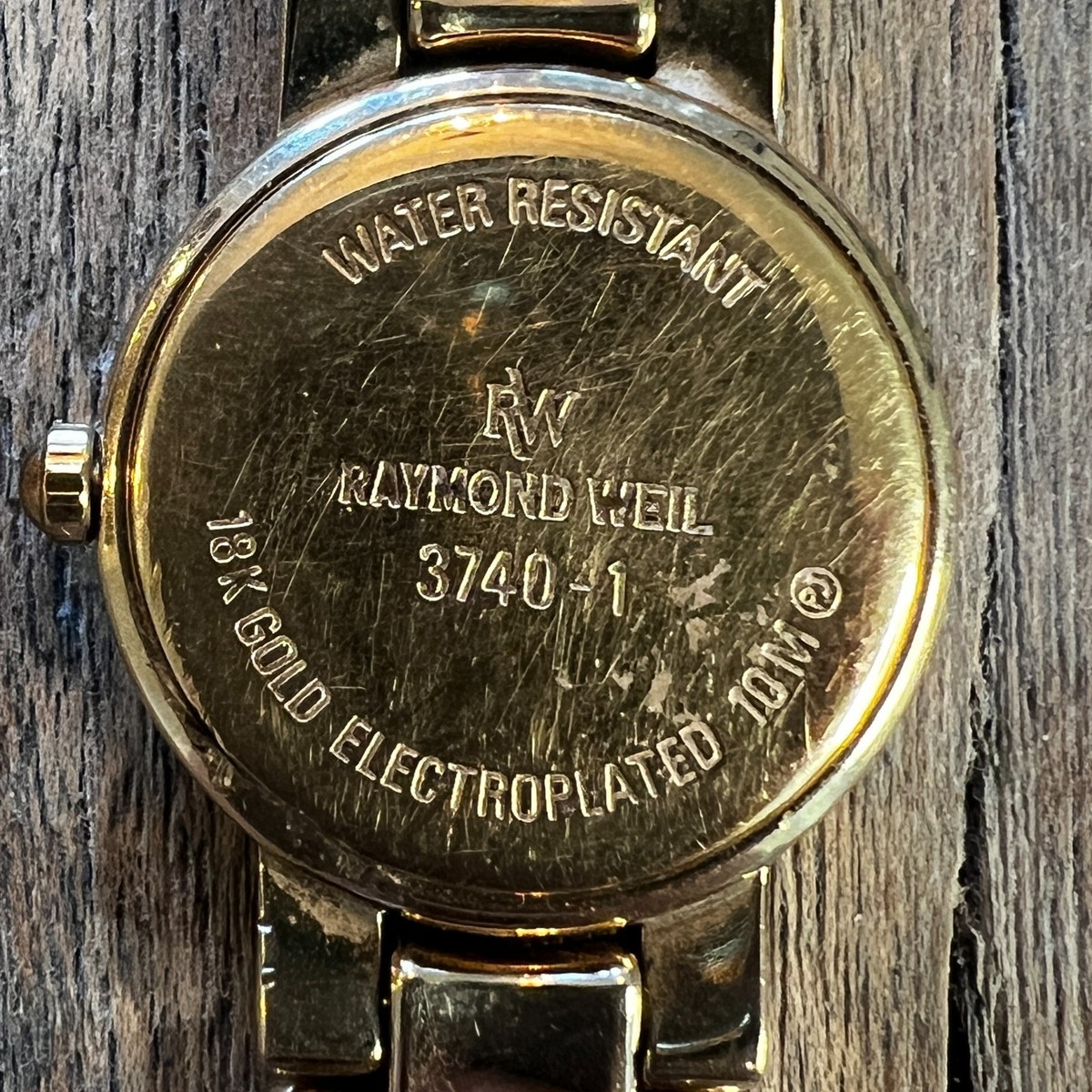 Raymond Weil Geneve 3740-1 18K Gold Plated Watch Swiss Quartz w