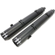 Rinehart Black 4 in. Slip-On Mufflers w/Black End Caps - 500-0503