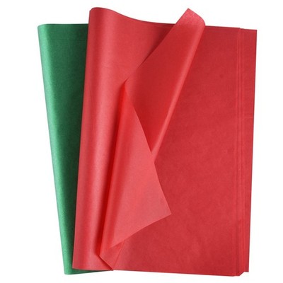 Christmas Tissue Paper 60 Sheets 50x35cm Red and Green Bulk Gift Wrap