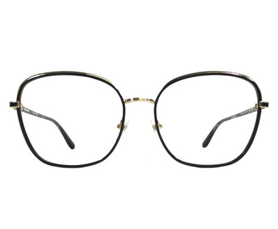 Paul & Joe Eyeglasses Frames ROSA20 NODO Black Gold Cat Eye Full Rim 57-17-138