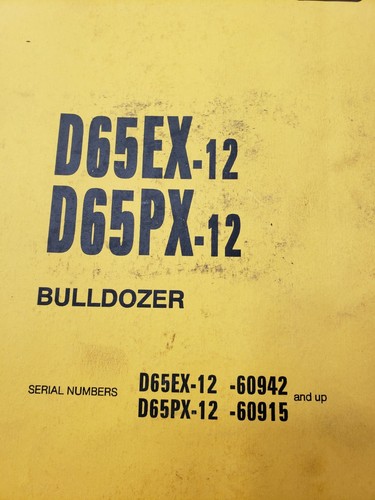 Komatsu D65EX-12 D65PX-12 Bulldozer Operations & Maintenance Manual SEAM007202 - Picture 6 of 8
