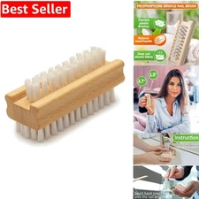 Heavy Duty Two-Sided Nail Scrub Brush - Perfect for Travel & Everyday Use