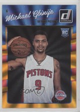 2016-17 Panini Donruss Rookies Orange Holo Laser Michael Gbinije #188 0b0