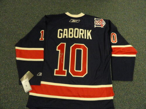 MARIAN GABORIK SIGNED RANGERS 85TH ANNIVERSARY JERSEY LICENSED - Picture 1 of 3