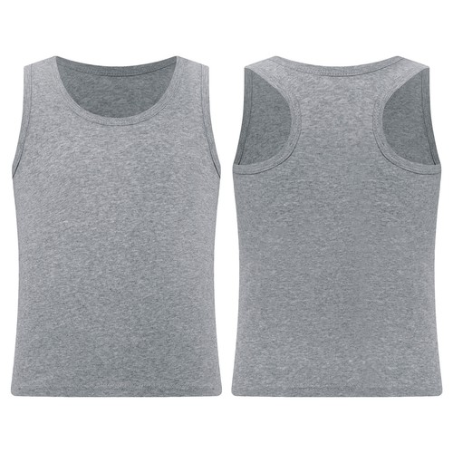 Kids Girls Vest Soft Top Round Neck Tank Sleeveless Underwear Training Sports - Picture 14 of 57