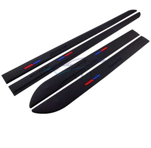 4X Black Rubber Car Side Skirt Door Side Line Sill Molding Trim Cover Waterproof - Bild 3 von 6