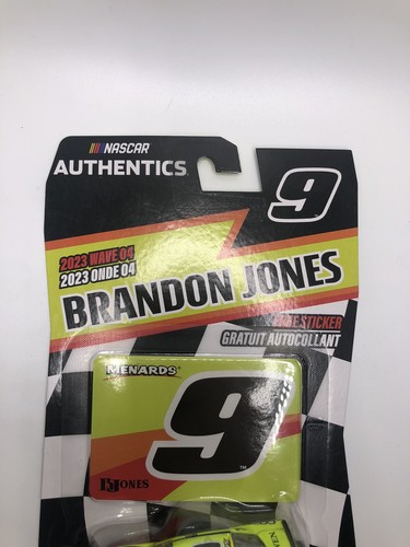 Brandon Jones #9 Menards Chevrolet NASCAR AUTHENTICS 2023 Wave 4 1:64 - Picture 7 of 9