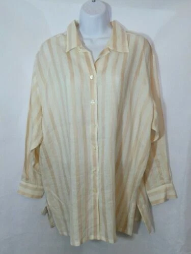 Original 100% Linen Vintage Tops & Shirts for Women