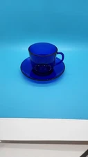 Cobalt Blue Cappuccino Espresso Cup & Saucer