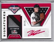 2017 Panini Stars & Stripes Zack Thompson Auto USA Rookie Card RC Mint 04/25