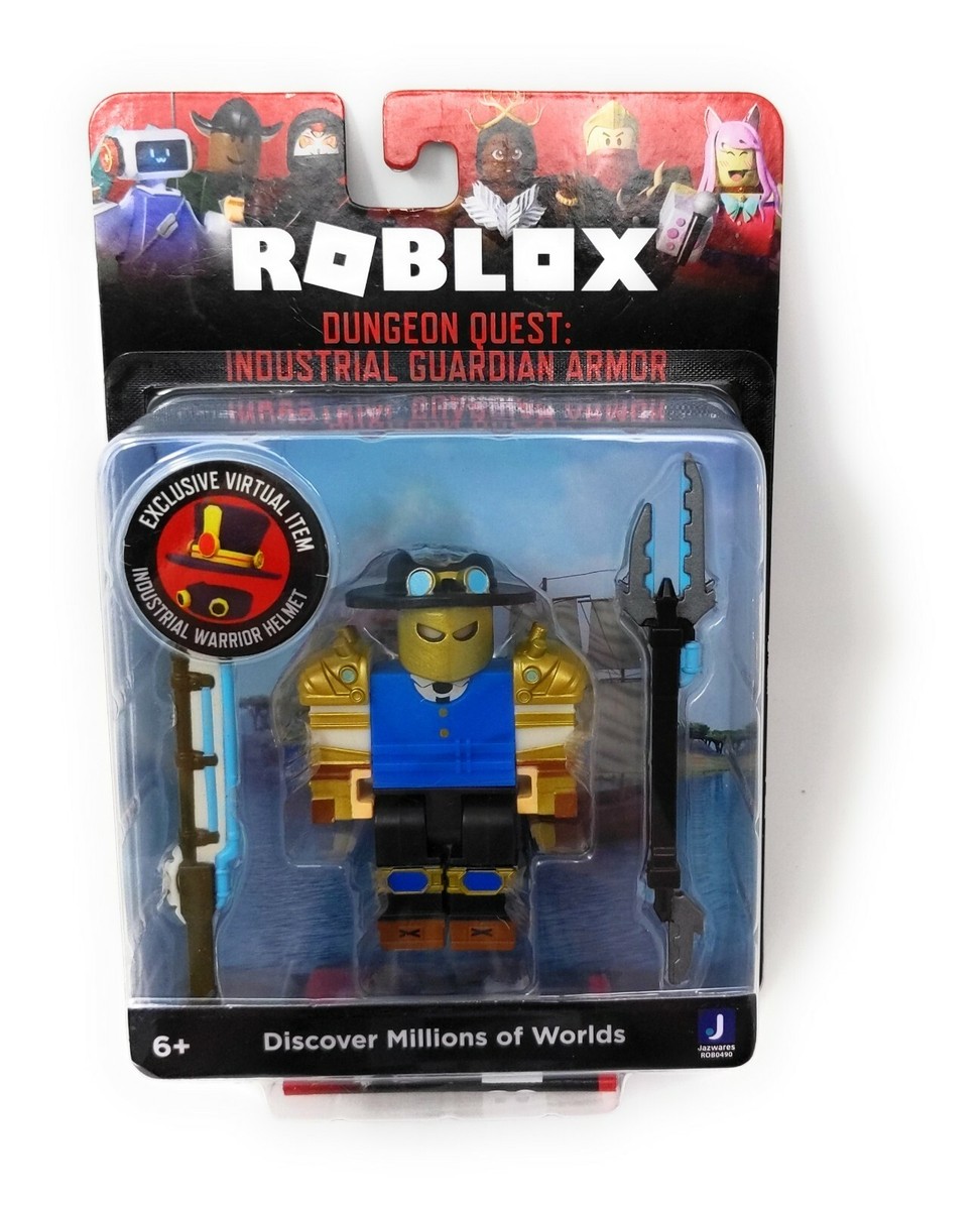 Roblox INDUSTRIAL GUARDIAN ARMOR 2.5 In Figure Helmet Virtual Code
