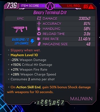 Borderlands 3 🔥Buy 1, Get 1 Free🔥 Any Level 72 SMGs - Any Anointment DLC4 - Picture 110 of 225