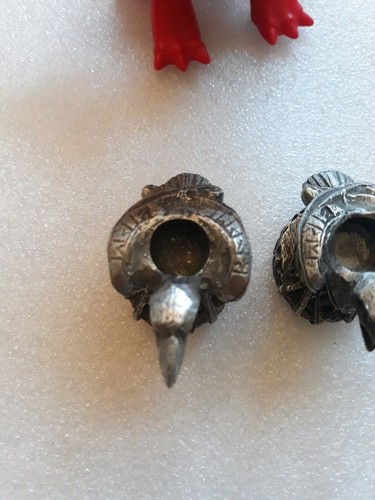 Set of 2 Pewter Raven Chime Candle Holders - Dryad Design Celtic Knotwork Runes - Picture 8 of 17