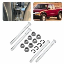 Door Hinge Pins and Bushing Kit 2 Door 4 Pin Fit for 94-04 Chevy S10 GMC S15 US