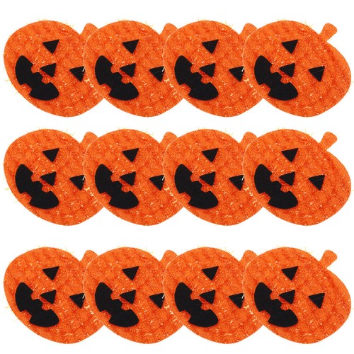 12 Pcs Kürbis-Ornamente Kind Halloween-Thema-Patches Zum Aufnähen - Zdjęcie 9 z 12