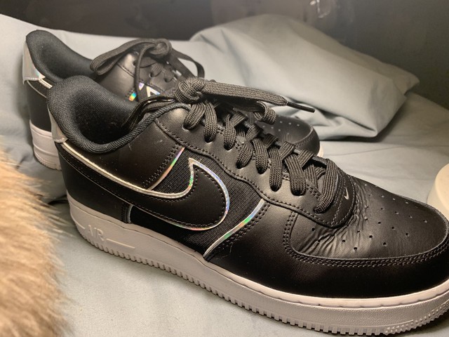 black iridescent nike air force 1