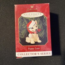VTG Hallmark Keepsake 1999 Ornament 9th in Puppy Love Series 'German Shepherd'