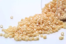 Miyuki Delicas 11/0 Opaque Pearl Lt. Beige Luster Seed Beads DB-204