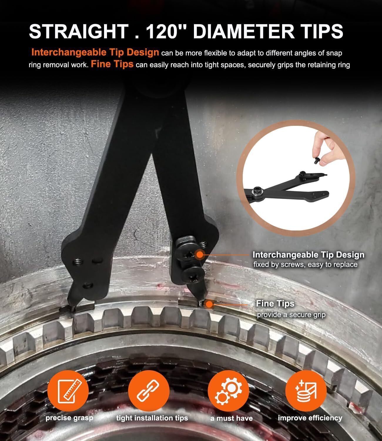 1489 26" Large Snap Ring Pliers Replace for Lang Tools GM 5L40 5L50 6L50 6L80