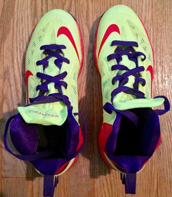 Nike Hyperfuse Zoom 2014 Size 10 Neon Light Green Purple Orange Nike ID | eBay
