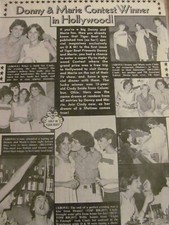 Donny and Marie Osmond, Full Page Vintage Clipping, Osmonds Brothers