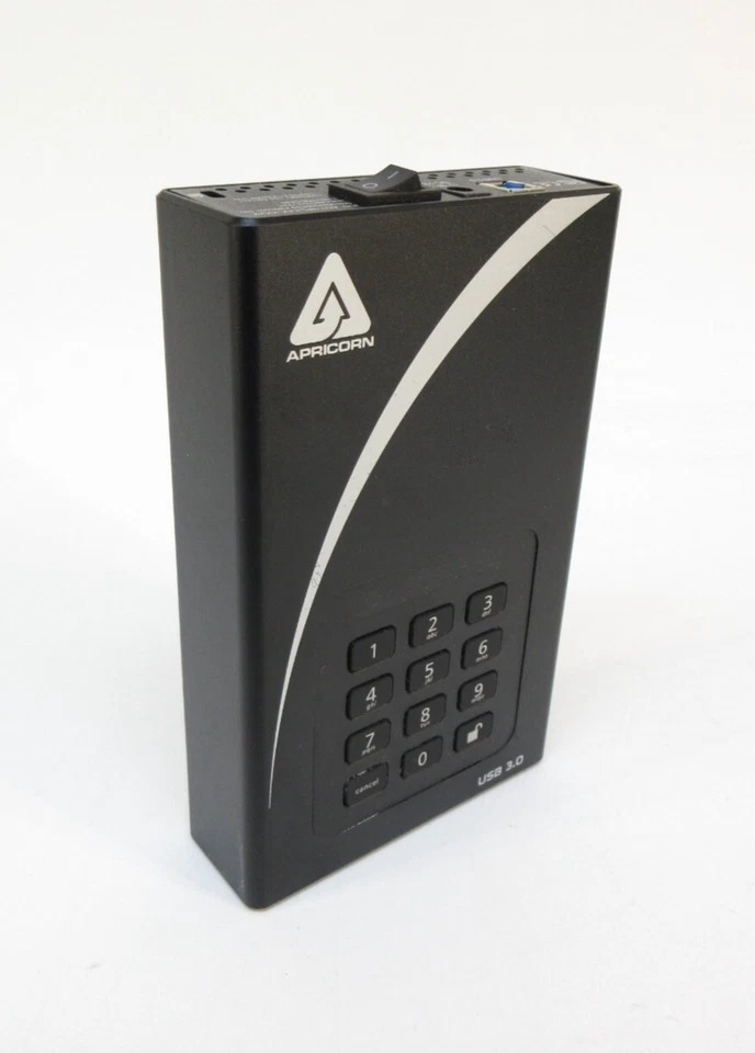 Apricorn ADT-3PL256-3000 Aegis Padlock DT 3TB Encrypted External Hard Drive - Image 3 of 4