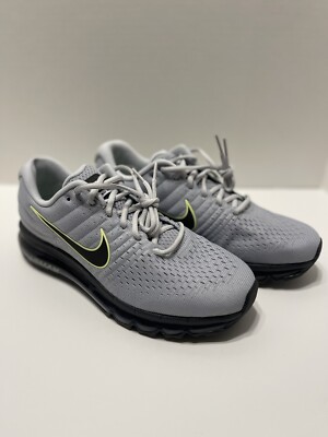 New Nike Air Max 2017 Wolf Grey Running Black 849559-012 Mens Size