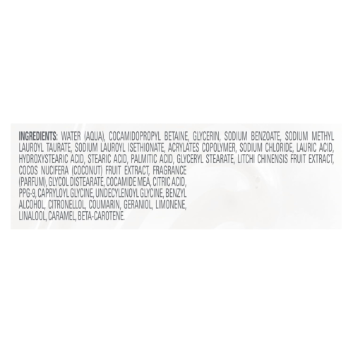 Jabón corporal limpiador de leche vegetal Dove, leche de coco y azúcar lichi, 17,5 fl oz - Imagen 7 de 7