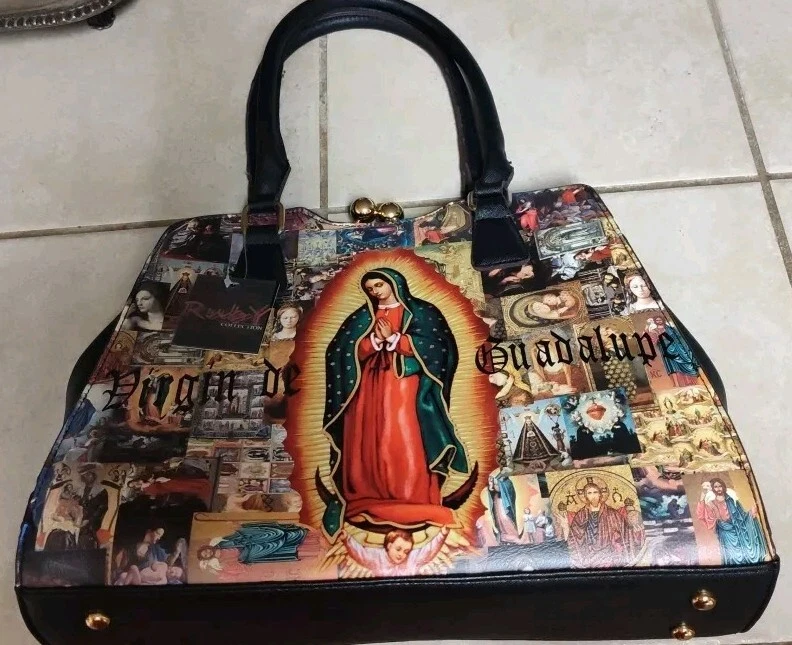 Exclusivo de la Colección Rubí: Impresionante - Bolso de Mano/Cartera "VIRGIN DE GUADELUPE"/NUEVO CON ETIQUETAS Foto 4 de 4