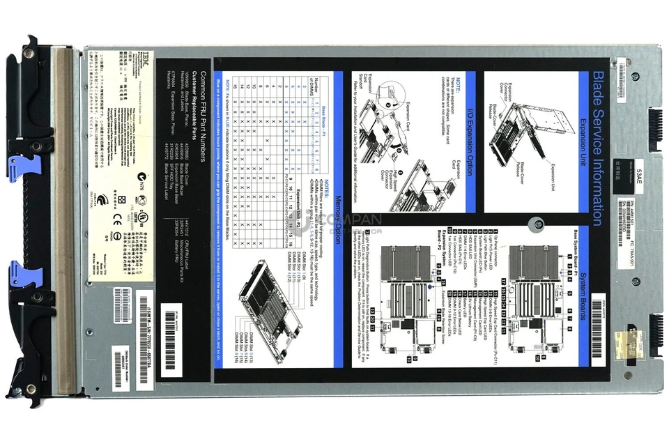 JS23-43-1SFF IBM BLADECENTER ESERVER JS43 4X POWER CPU 64GB RAM - Image 3 of 4